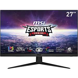 MSI G274QPF QD - Monitor Gaming Plano 27",WQHD, 170 Hz (2560x1440, Rapid IPS, 16:9, 1 ms, G-SYNC Compatible, Quantum Dot, HDR 400)