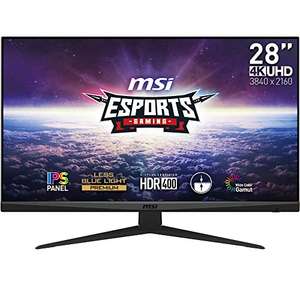 MSI G281UV 4K, IPS, 60Hz, 4ms, 94% DCI-P3, 10 bits, HDR400, Freesync, DP 1.2a HDMI 2.0b, 3.5mm, inclinación