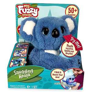 My Fuzzy friends, peluche de koala interactivo con más de 50 reacciones, incluye biberón y mide 26 cm de alto