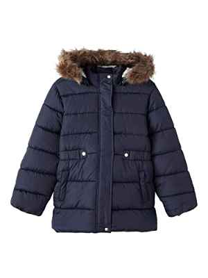 NAME IT Nkfmerethe Jacket2 Noos-Chaqueta, Azul Oscuro (Dark Sapphire), 158 cm para Niñas
