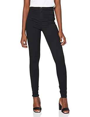 NAME IT Nmella Super HW Jeans Gu304 Noos Vaqueros Slim, Negro (Black), XL para Mujer