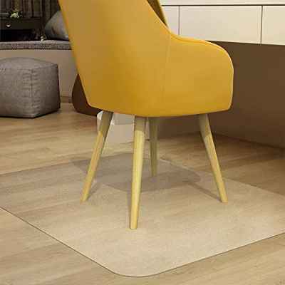 NATRKE Alfombrilla para Silla para Suelos Duros, Alfombrilla Grande para sillas de Escritorio 75 x 122 cm (2.5'x4 ') Estera para Silla de Oficina Hogar para Muebles Protector de Suelo de Madera