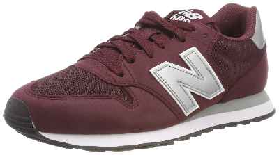 New Balance GM500, Zapatillas para Hombre, Rojo (Burgundy/Silver/White Bus), 43 EU