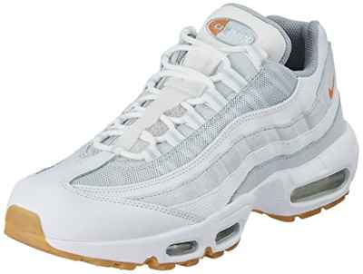 Nike Air MAX 95, Zapatillas Deportivas Hombre, White Pure Platinum Wolf Grey Hot Curry, 40.5 EU