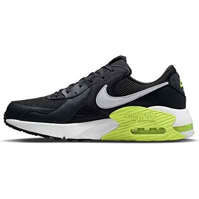 NIKE Air MAX Excee, Low Top Hombre, Dk Smoke Grey/Wolf Grey-Black-Volt, 40 EU