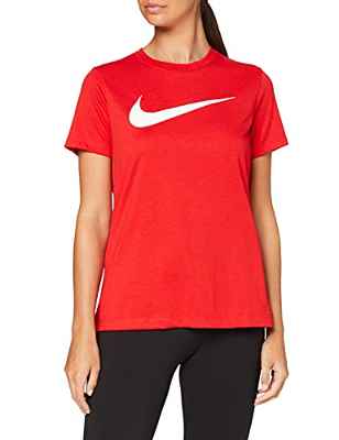 NIKE Camiseta para Mujer Team Club 20 tee, Mujer, Camiseta, CW6967-657, Rojo/Blanco, Medium