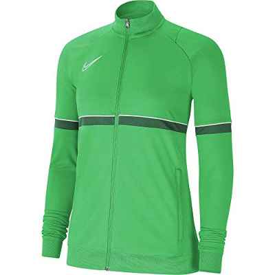 NIKE Chaqueta para mujer Academy 21 Track Jacket, Mujer, CV2677-362, Verde brillante, blanco, verde pino, blanco, medium