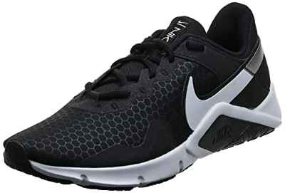 Nike Legend Essential 2, Zapatillas Hombre, Black/White-Metallic Silver, 42 EU