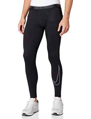 NIKE M NP DF Tight Leggings, Black/White, Mens