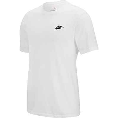 Nike M NSW Club tee Camiseta, Hombre, White Black, L