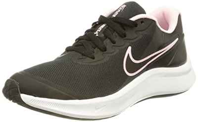 NIKE Star Runner 3, Zapatillas de Gimnasia Unisex niños, Black Dark Smoke Grey Pink, 36 EU