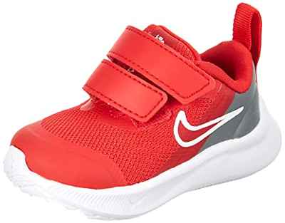 NIKE Star Runner 3, Zapatillas de Gimnasia Unisex niños, White Red, 18.5 EU