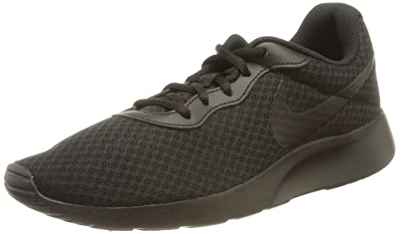 Nike Tanjun - Zapatillas Deportivas, Mujer, Negro (Black Black Barely Volt), 40.5 EU