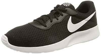 NIKE Tanjun - Zapatillas Deportivas, Mujer, Negro (Black White Barely Volt Black), 36.5 EU