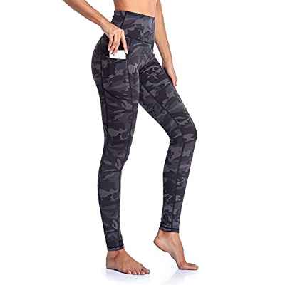 Occffy Leggings Mujer Fitness Cintura Alta Pantalones Deportivos Mallas para Running Training Estiramiento Yoga y Pilates P107(Negro, M)