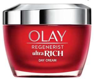 Olay Regenerist Ultra Rich Crema De Día, Textura Rica No Grasa, Con Vitamina B3, Péptidos Y Manteca De Karité , 50ml