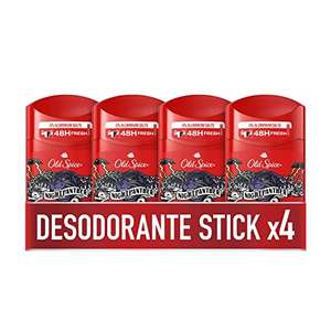 Old Spice Night Panther Desodorante En Barra Para Hombre, 48 Horas Fresco, 0% Sales De Aluminio, 4x50 ml