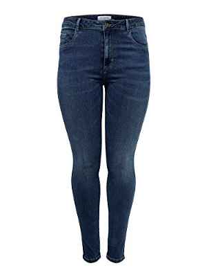 ONLY Carmakoma NOS Caraugusta HW SK Dnm Jeans MBD Noos Vaqueros Skinny, Azul (Medium Blue Denim Medium Blue Denim), 52 /L32 (Talla del Fabricante: 52) para Mujer