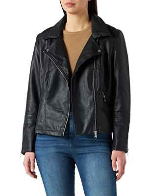 ONLY Carmakoma NOS Caremmy Faux Leather Biker Noos Chaqueta, Negro (Black Black) (Talla del Fabricante: 48) para Mujer