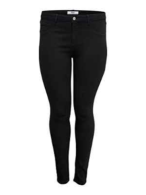 Only Carthunder Push Up Reg Skinny Jeans Noos Vaqueros, Negro (Black Black), 44 para Mujer