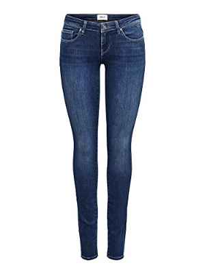 ONLY Mujer Onlcoral Life SL Skinny Rea285 Noos Vaqueros, Denim Azul Oscuro, 28W / 32L