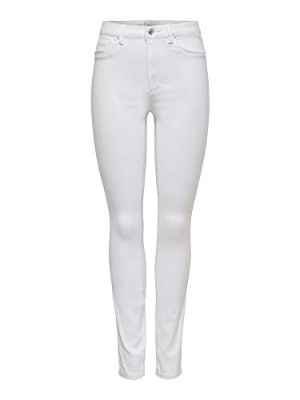 Only NOS Onlroyal HW SK Jeans Noos Vaqueros Skinny, Blanco (White White), 40 /L30 (Talla del Fabricante: Large) para Mujer