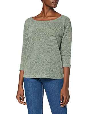 Only ONLALBA 3/4 Top JRS Noos Camiseta con Mangas, Verde (Green Bay Green Bay), Small para Mujer