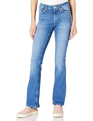 Only ONLBLUSH Life Mid Flared BB REA1319 Noos Jeans, Medio De Mezclilla Azul, XS para Mujer