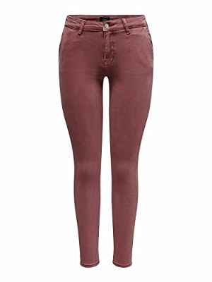 Only ONLBLUSH Mid SK Chino Col CC PNT Jeans, Renaissance Rose, S/32 De Las Mujeres