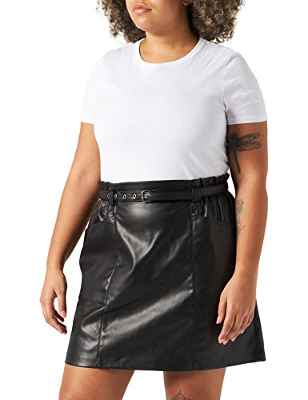 Only Onlheidi Faux Leather Belt Skirt CC Otw Faldas de Piel, Negro, XL para Mujer