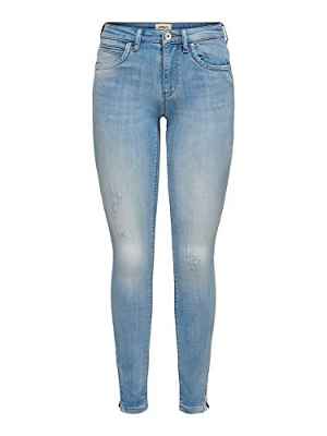 Only Onlkendell Life Re SK An Cre185063 Noos Vaqueros, Azul (Light Blue Denim Light Blue Denim), W25/L30 (Talla del Fabricante: 25) para Mujer