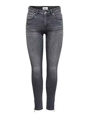 Only Onlkendell Life RG SK ANK Tai862 Noos Pantalones, Medium Grey Denim, 32W x 30L para Mujer