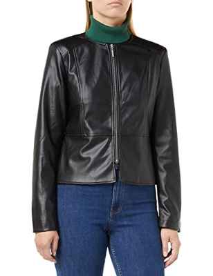 Only Onllina CC Otw-Chaqueta de Piel sintética, Negro, XS para Mujer