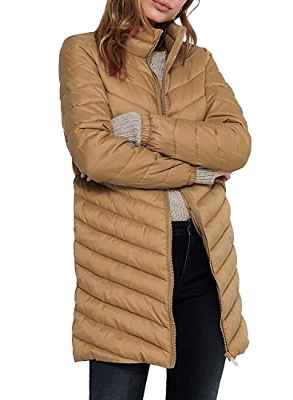 Only Onlnewtahoe Coat CC Otw Abrigo, Coconut Toasted, S para Mujer