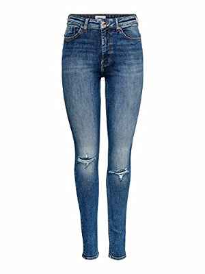 Only Onlpaola Life HW SK Dnm Agi966 Noos Jeans, Denim Light Medium Blue Denim, L para Mujer