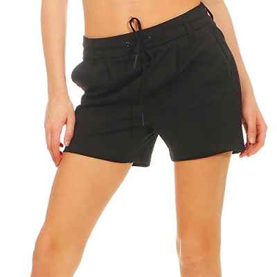 Only Onlpoptrash Easy Shorts Noos Pantalones, Negro (Black Black), 40 (Talla del Fabricante: Medium) para Mujer