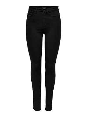 Only Onlroyal High SK Jeans Pim600 Noos Vaqueros, Black, L / 30L para Mujer