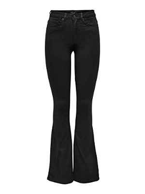 Only Onlroyal High Sweet Flared 600 Noos Vaqueros evasé, Negro (Black Black), 42 /L34 (Talla del Fabricante: X-Large) para Mujer