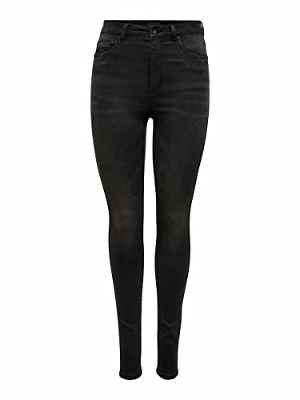 Only ONLROYAL Life HW SK DNM BJ13963 Noos Jeans, Black Denim, M / 30 De Las Mujeres