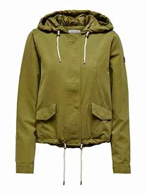 Only Onlskylar CC Otw-Chaqueta con Capucha, Verde Oliva, L para Mujer