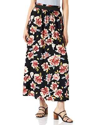 Only Onlvenedig AOP Life Long Skirt Wvn Noos Falda, Negro, S para Mujer