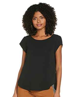 Only Onlvic S/s Solid Top Noos Wvn Camiseta, Negro (Black Black), 42 para Mujer