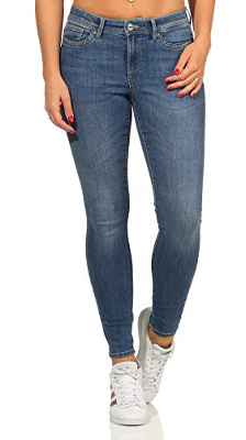 Only Onlwauw Life Mid Skinny Bj114-3 Vaqueros, Medium Blue Denim, 30 Small para Mujer