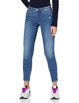 Only Onlwauw Life Mid Skinny Bj114-3 Vaqueros, Medium Blue Denim, 32 X-Large para Mujer