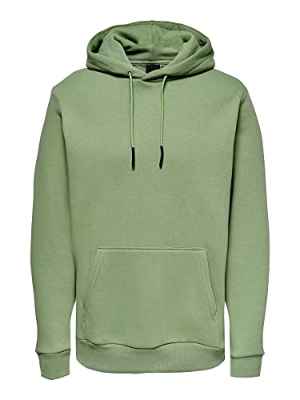 Only & Sons Onsceres Life-Sudadera con Capucha, Verde Aceite, M para Hombre