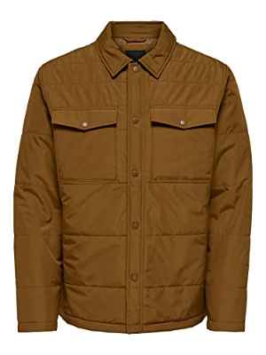 Only & Sons Onslewis Life-Chaqueta Acolchada con Capucha, Monks Robe, M para Hombre