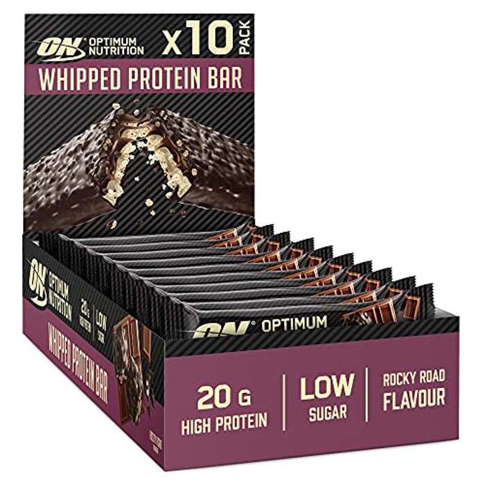 Optimum Nutrition 10 Barritas Proteínas con Cobertura de Chocolate