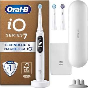 Oral-B iO 7N Cepillo de Dientes Eléctrico con Mango Recargable, 3 Cabezales y Estuche De Viaje