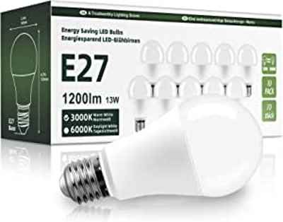 Pack de 10 Bombillas LED E27 13W