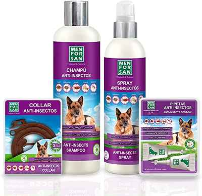 Pack de 4 Productos antiparasitarios para Perros Menforsan